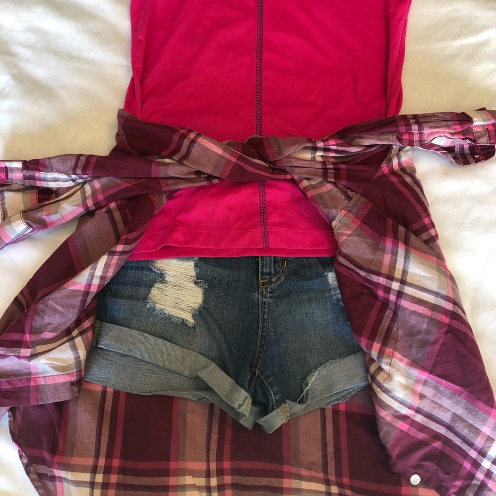 Pink/purple flannel